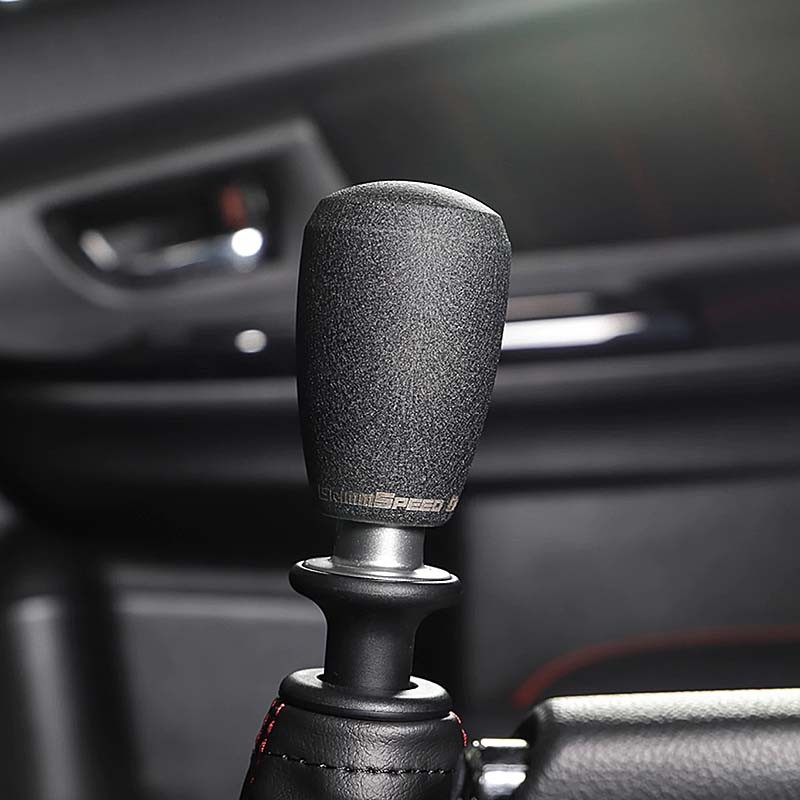 GrimmSpeed | Shift Knob, Stainless Steel [M12x1.25] (Black) - Subaru Manual GrimmSpeed Shift Knobs