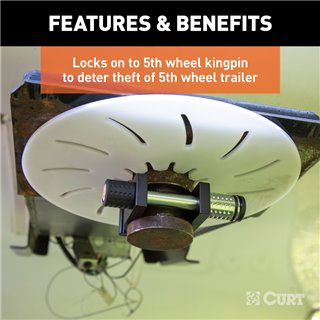 CURT | 5th Wheel Kingpin Lock (Fits 2" Diameter Kingpin) CURT 5th Wheel Hitches