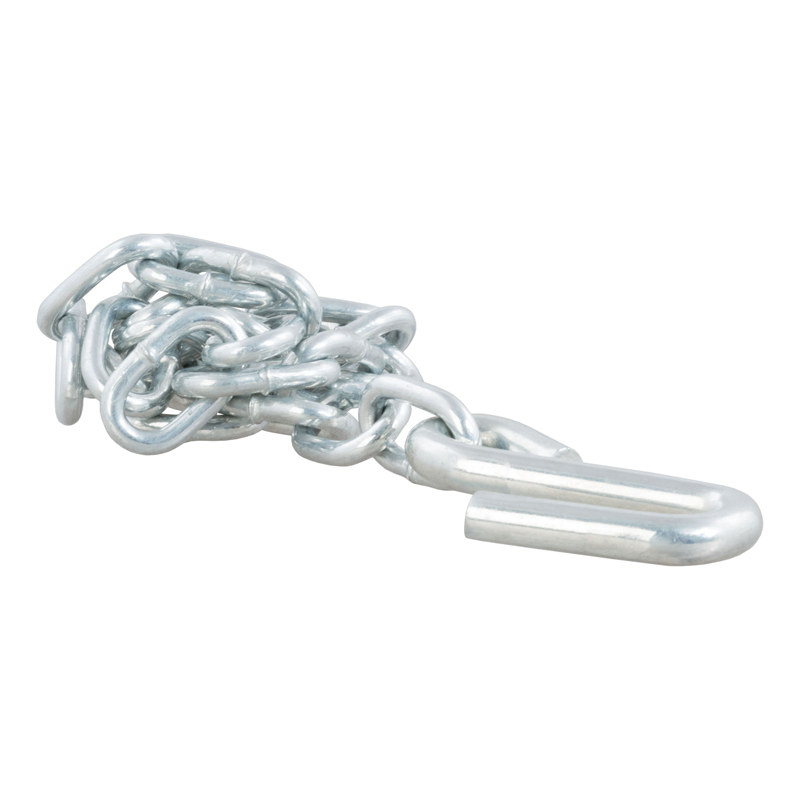 CURT | 27" Safety Chain with 1 S-Hook (2,000 lbs, Clear Zinc)
