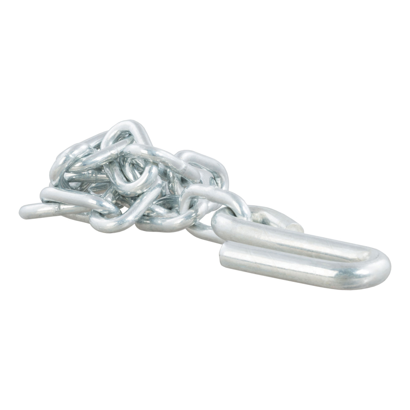 CURT | 27" Safety Chain with 1 S-Hook (5,000 lbs, Clear Zinc)
