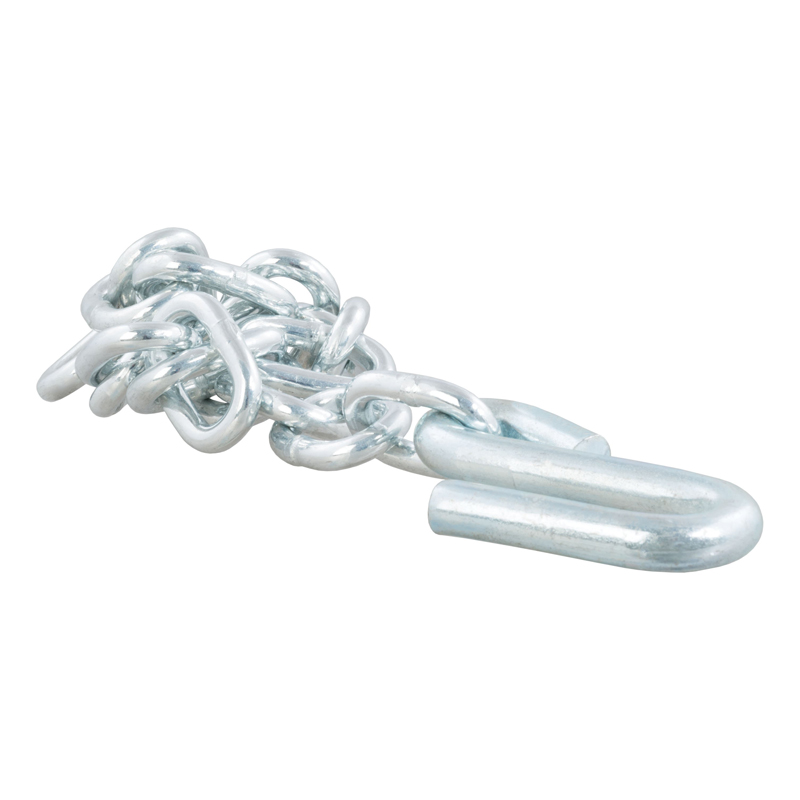 CURT | 27" Safety Chain with 1 S-Hook (7,000 lbs, Clear Zinc)