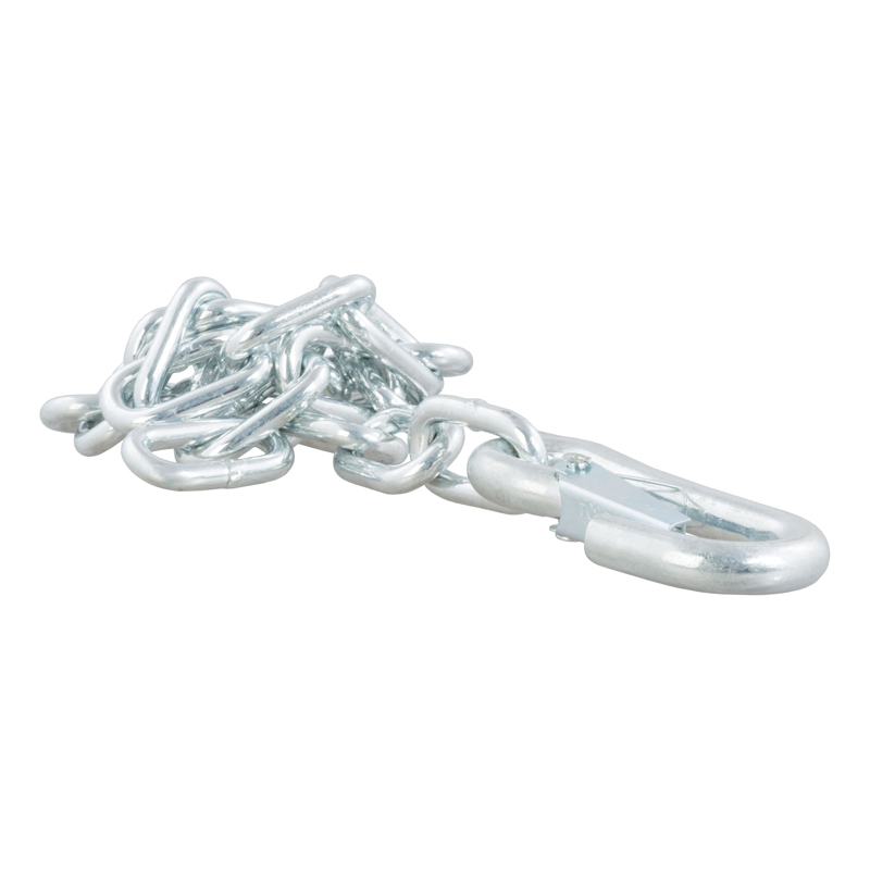 CURT | 27" Safety Chain with 1 Snap Hook (5,000 lbs, Clear Zinc)
