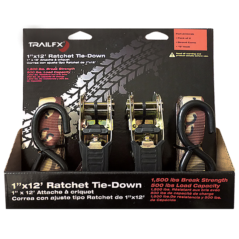TrailFX | 12 X 1 500/1500 LB W/Ratch Camo Pack 2