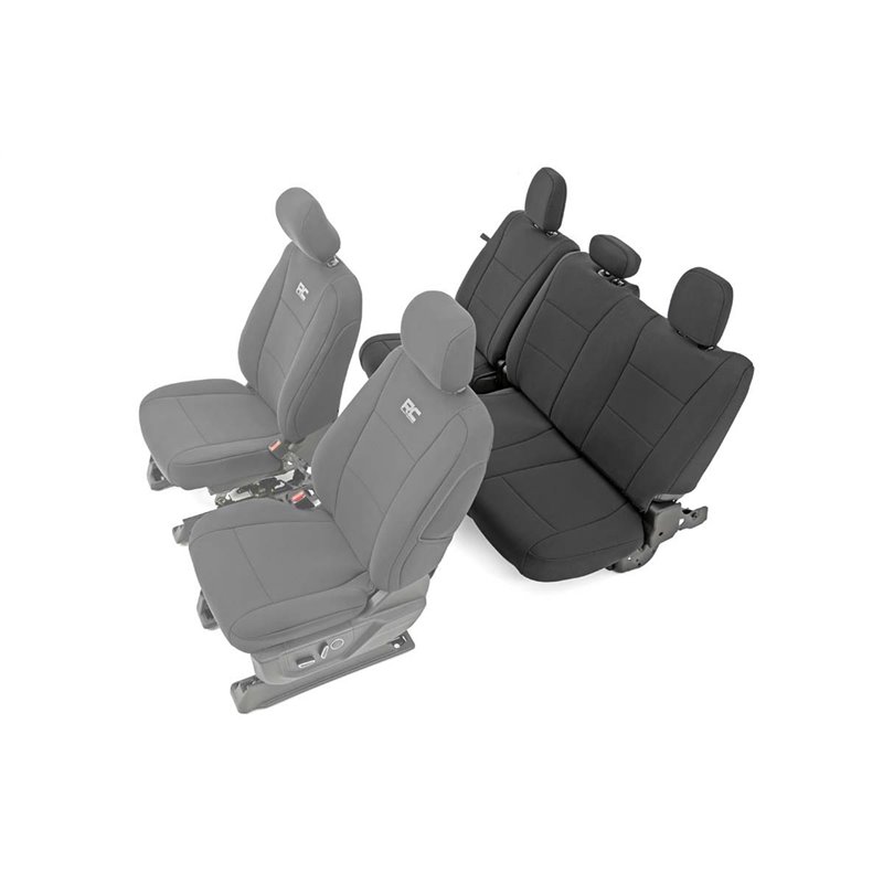 Rough Country | Seat Cover Set - F-150 / Lightning / F-250 / F-350 2015-2022
