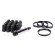 Ensemble d'installation compatible - (20) Noix/Boulons de roue + (1) Douille + (4) Anneaux de centrage*