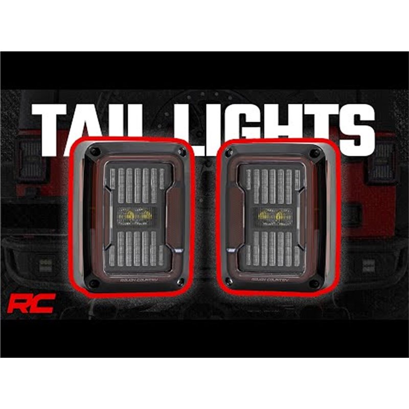 Rough Country | Tail Lights - Wrangler (JK) / Wrangler (JL) Unlimited Moab 3.6L / 3.8L 2007-2018