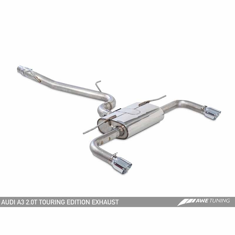 AWE Tuning | Touring Cat-Back Exhaust - A3 Quattro 2.0T 2015-2020 AWE Tuning Cat-Back Exhausts