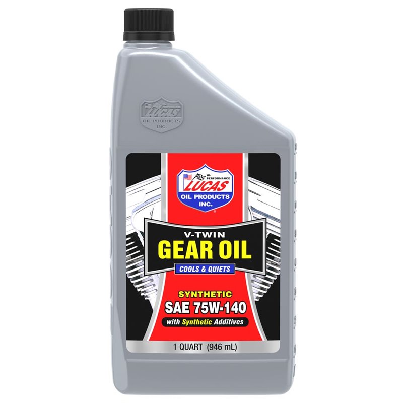 Lucas Oil | Synthetic SAE 75W-140 V-twin Gear Oil