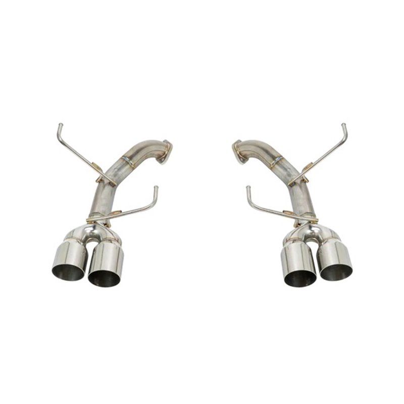 REMARK | Axle-Back Exhaust (Stainless Single Wall Tip) - WRX / STi 2007-2014 REMARK Axle-Back Exhausts