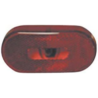 Fasteners Unlimited | REPLACEMENT CLEARANCE LIGHT OVAL, LENS, RED  Outdoor Lighting