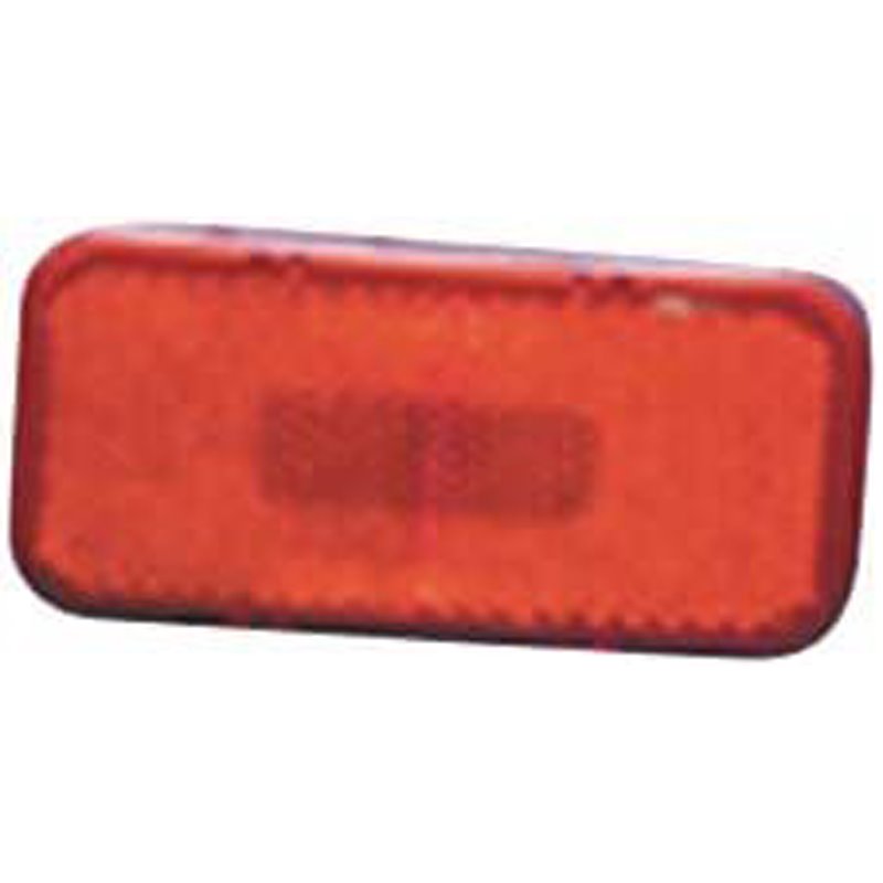 Fasteners Unlimited | REPLACEMENT CLEARANCE LIGHT ROUNDED CORNERS LENS, RED
