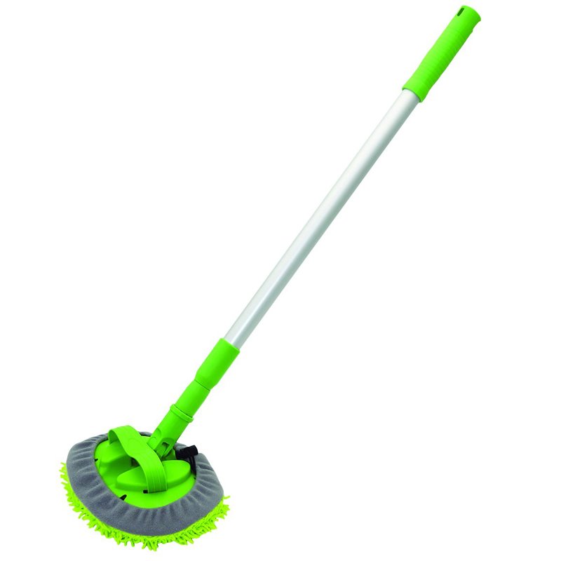 Grip | Microfiber Swivel Wash Mop 3 ft extendable Handle  Brushes, Roller & Tray
