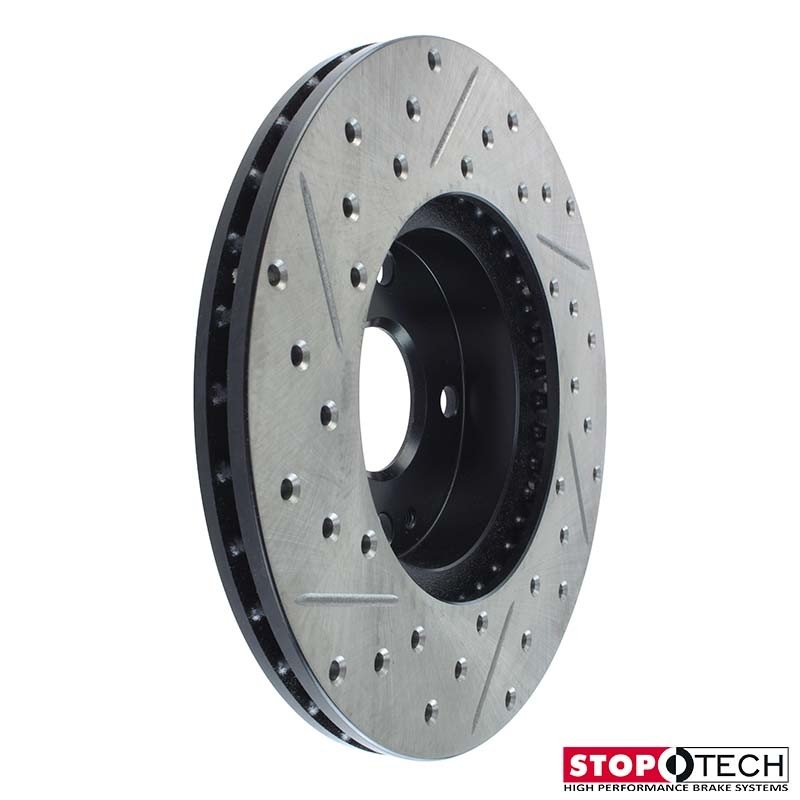 StopTech | Sport Rotor - Slotted & Drilled - Avant Gauche - Vendu à l'unité StopTech Disques de freins