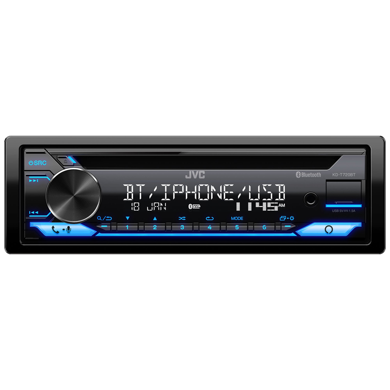 JVC | Radio , 1-DIN, AM,FM,CD,Bluetooth, Alexa