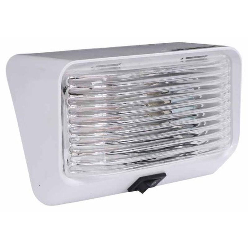 Optronics | PORCH LIGHT SQUARE WITH SWITCH, CLEAR  Outdoor Lighting