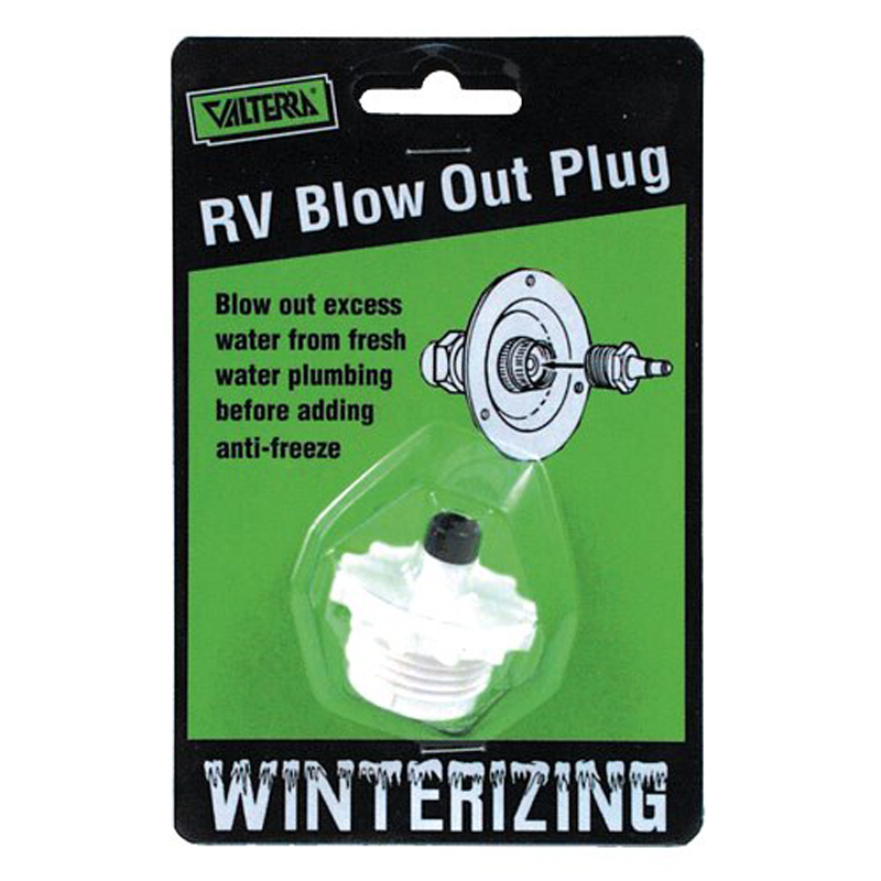 Valterra | Blow Out Plug, White  Winterizing