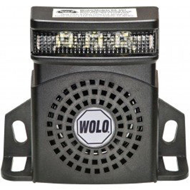 Wolo | Back-Up Alarm With flashing LED, White Noise 97db