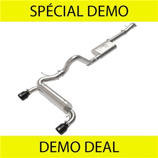 aFe Power | Vulcan Series 3 IN to 2-1/2 IN Stainless Steel Cat-Back Exhaust System Black - Bronco 2.3T / 2.7T 2021-2023 aFe P...