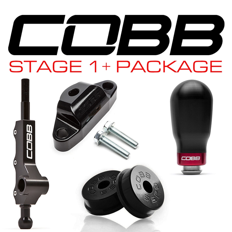 COBB | SHORT SHIFT STAGE 1+ DRIVETRAIN PACK 5MT W/ TALL WIDE BARREL - TALL WEIGHTED WHITE - WRX 02-07 COBB Stage Package