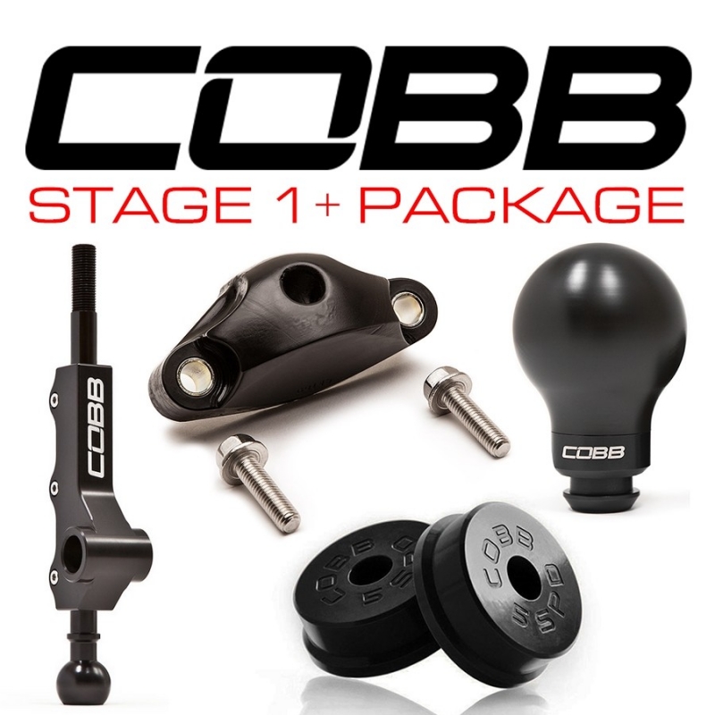 COBB | SHORT SHIFT STAGE 1+ DRIVETRAIN PACK 5MT - WHITE/BLACK - FXT / LGT / OBXT / WRX 05-14 COBB Stage Package