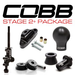 COBB | SHORT SHIFT STAGE 2+ DRIVETRAIN PACK 6MT - BLACK & BLACK - WRX STi 2004-2021 COBB Stage Package