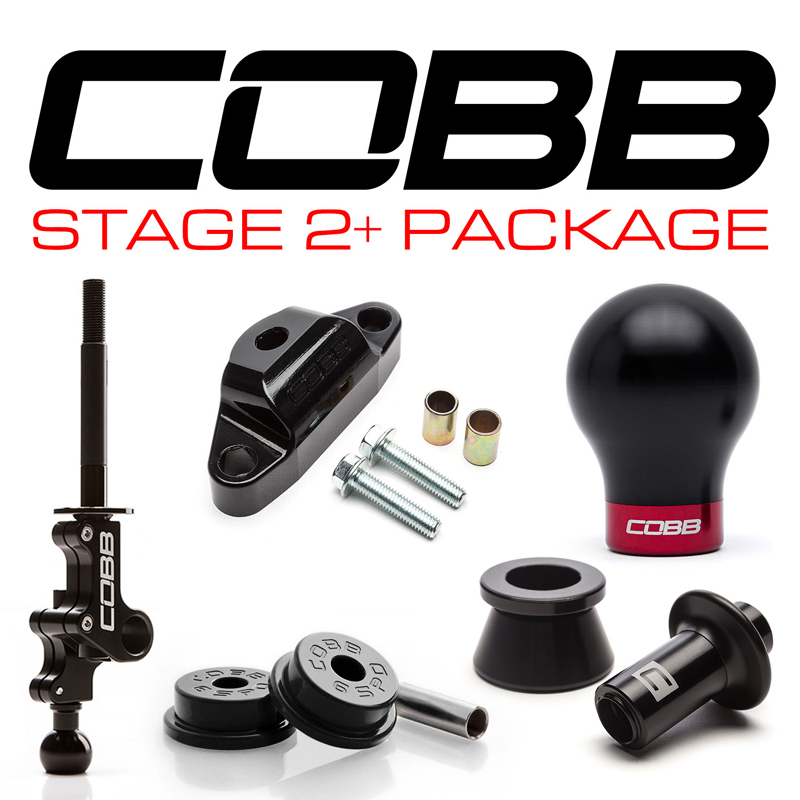 COBB | SHORT SHIFT STAGE 2+ DRIVETRAIN PACK 6MT - WEIGHTED BLACK & BLACK - WRX STi 2004-2021 COBB Stage Package