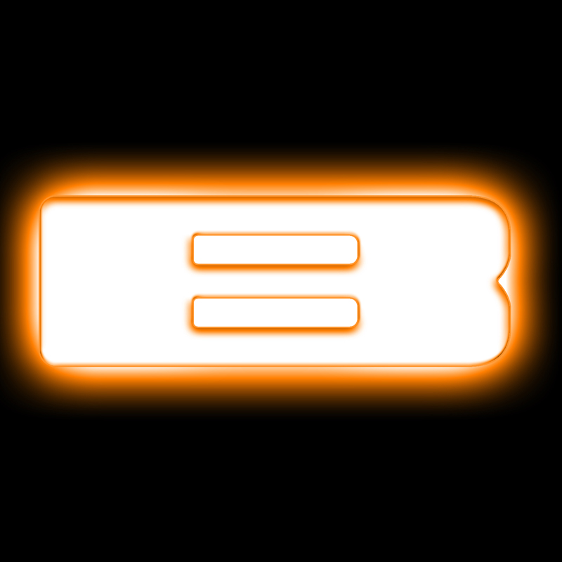 Oracle | Universal Illuminated LED Letter Badges - Matte White Surface Finish - B