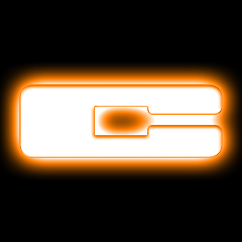 Oracle | Universal Illuminated LED Letter Badges - Matte White Surface Finish - C