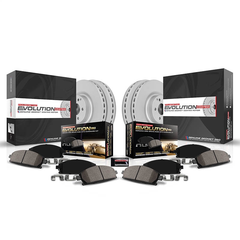 PowerStop | Z17 Evolution Disc Brake Pad & Rotor Kit - Front & Rear - Wrangler 2.4L / 4.0L 2003-2006 PowerStop Brake Kits