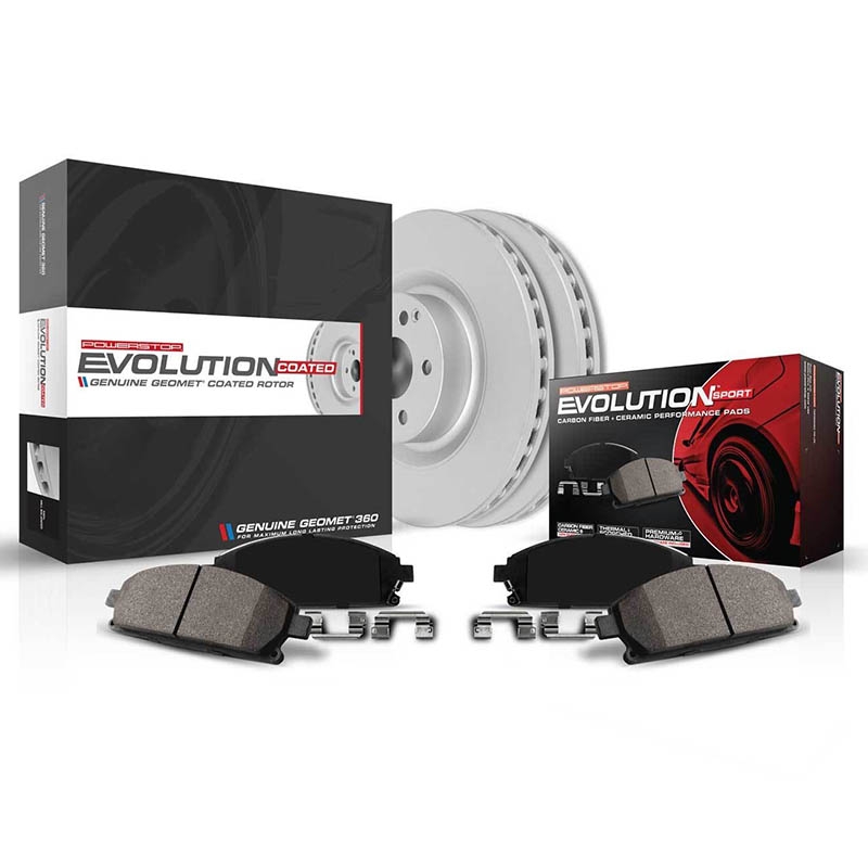 PowerStop | Z23 Evolution Sport Disc Brake Pad & Rotor Kit - Front - Audi 2008-2011 PowerStop Brake Kits
