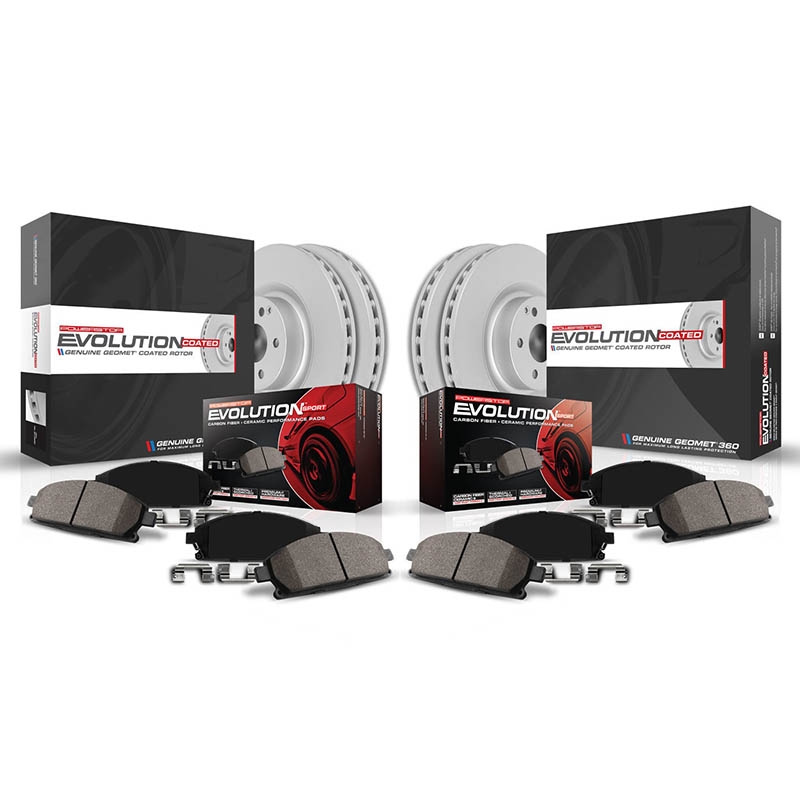 PowerStop | Z23 Evolution Sport Disc Brake Pad & Rotor Kit - Front & Rear - Audi 2008-2011 PowerStop Brake Kits