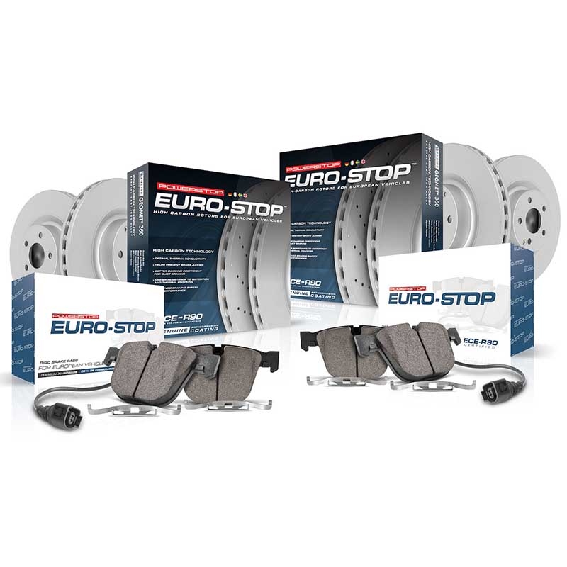 PowerStop | EuroStop Premium Disc Brake Pad & Rotor Kit - X3 / X4 2.0T / 3.0L / 3.0T 2013-2018 PowerStop Ensemble de freins