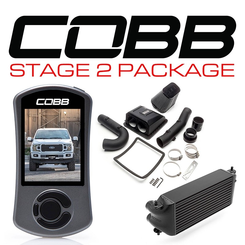 COBB | STAGE 2 POWER PACKAGE BLACK (FACTORY LOCATION INTERCOOLER) F-150 ECOBOOST 2.7L 2018-2020 COBB Stage de Performance