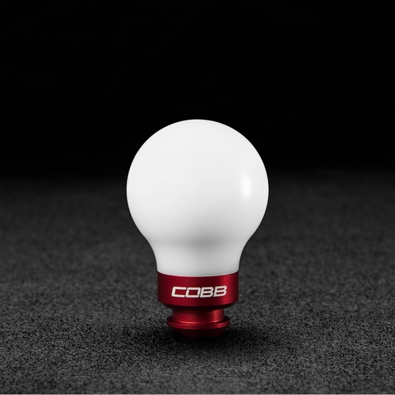 COBB | SHIFT KNOB 5-SPEED WHITE / RED - SUBARU COBB Accessoires