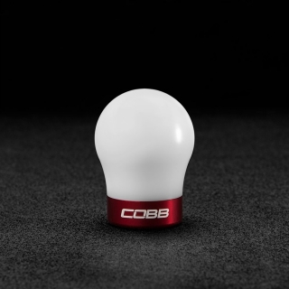 COBB | SHIFT KNOB WHITE / RED - FIESTA ST / FOCUS ST - RS COBB Accessoires