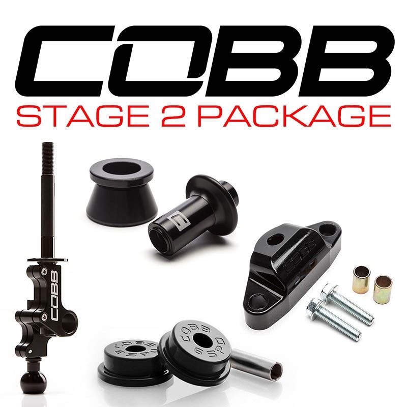 COBB | SHORT SHIFT STAGE 2 DRIVETRAIN PACKAGE 6MT - BLACK - WRX STi 2004-2021 COBB Stage de Performance