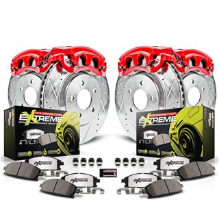 PowerStop | Z26 Extreme Street Warrior Disc Brake Pad/Caliper & Rotor Kit - Front & Rear - Infiniti 2011-2017 PowerStop Brake...