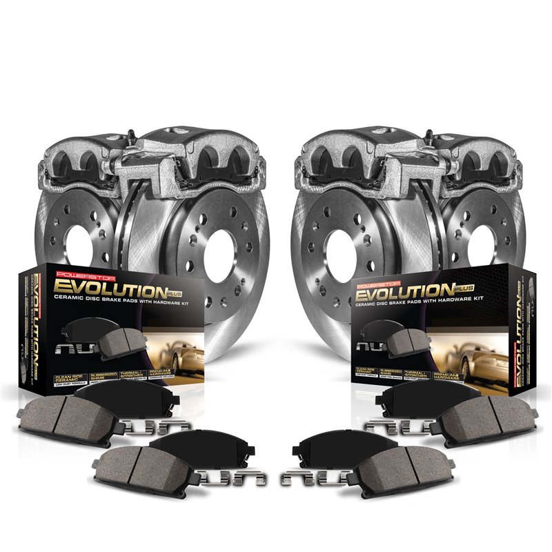 PowerStop | Disc Brake Pad/Caliper & Rotor Kit - Front & Rear - Sonata 3.3L 2008-2010 PowerStop Brake Kits