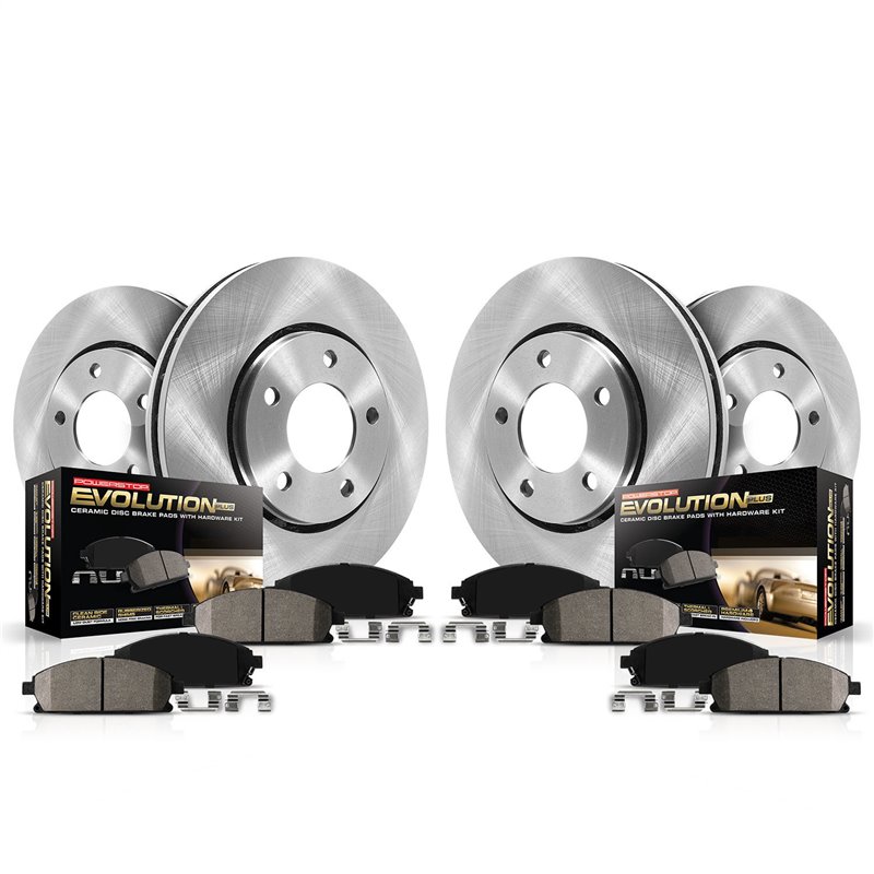 PowerStop | Disc Brake Pad & Rotor Kit - Front & Rear - Odyssey 3.5L 2011-2014 PowerStop Brake Kits