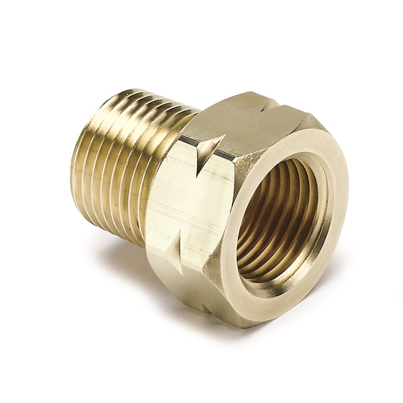 AutoMeter | FITTING ADAPTER 3/8in. NPT MALE BRASS FOR AUTO GAGE MECH. TEMP. AutoMeter Engine Cooling