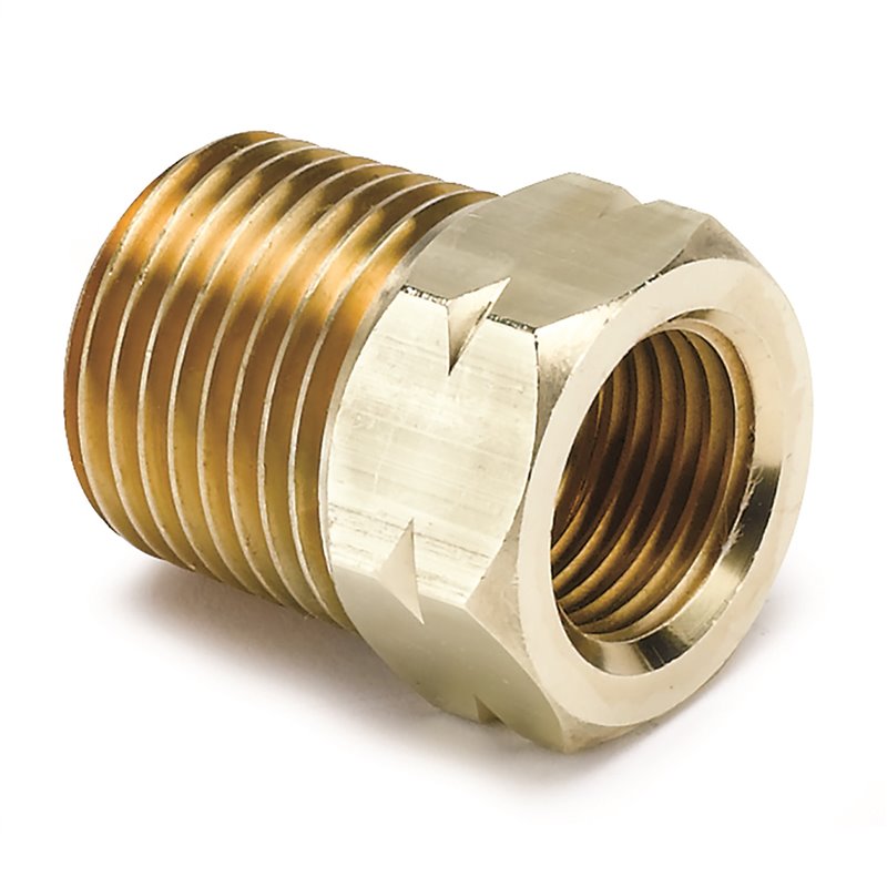 AutoMeter | FITTING ADAPTER 1/2in. NPT MALE BRASS FOR AUTO GAGE MECH. TEMP. AutoMeter Engine Cooling