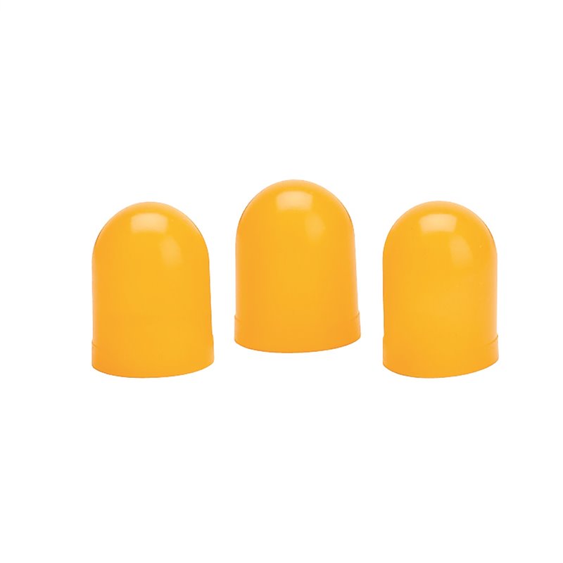 AutoMeter | LIGHT BULB BOOTS YELLOW QTY. 3 AutoMeter Ampoules LED