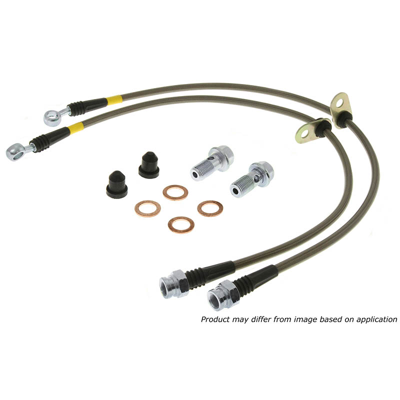 StopTech | Stainless Steel Braided Brake Hose Kit - Front StopTech Braces & Lines