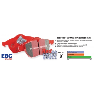 EBC Brakes | Redstuff 3000 Series Ceramic Low Dust Pads - Avant EBC Brakes Plaquettes de freins