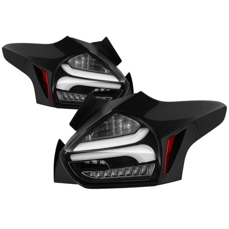 Spyder | Tail Lights - LED Bar Style - Sequential - Black SPYDER Phares arrière