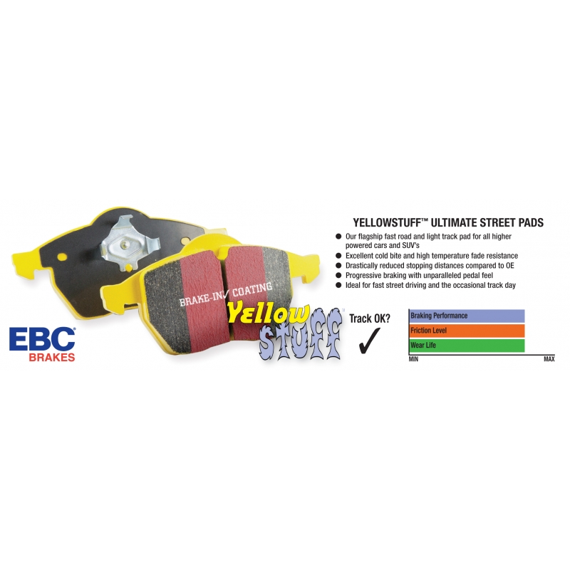 EBC Brakes DP41644R - Yellowstuff 4000 Series Street / Track Pads