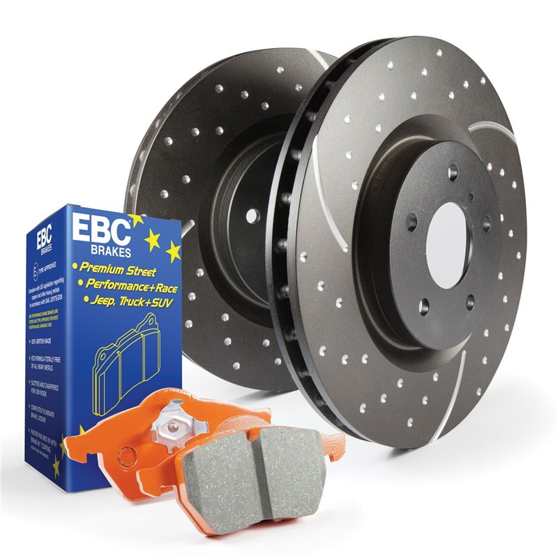 EBC Brakes | S8 Kit Orangestuff 9000 / GD Rotors - Avant EBC Brakes Ensemble de freins