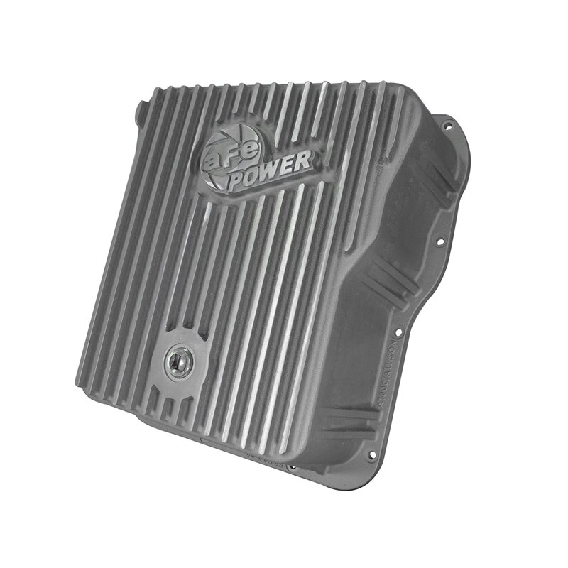 aFe POWER | aFe POWER Street Series Transmission Pan Raw w/Machined Fins - Chevrolet / GMC 6.6L / 8.1L 2001-2016