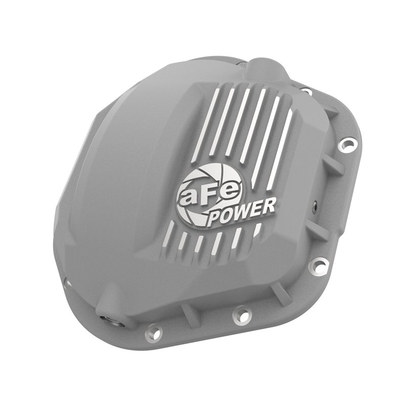 aFe POWER | Street Series Front Differential Cover Raw w/Machined Fins - F-250 / F-350 2017-2020