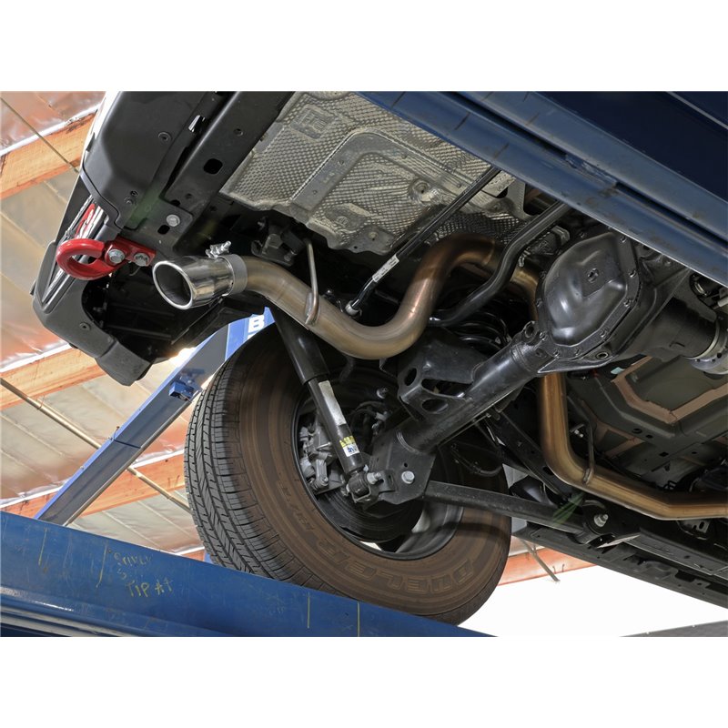 aFe Power | MACH Force-Xp 409 Stainless Steel Axle-Back Exhaust System w/Polished Tip - Wrangler (4xe) / Wrangler (JL) 2.0T /...
